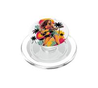Tropical Guitarra Chica Puesta del Sol Palma Verano PopSockets PopGrip para MagSafe
