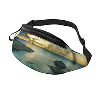 Tropical Hawaiian Scene Island Ocean Fanny Pack Sport Casual Riñonera para Mujeres Hombres Moda