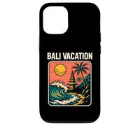 Tropical Island Bali Vacation Retro Mujeres Surfs Up Carcasa para iPhone 12/12 Pro