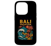 Tropical Island Bali Vacation Retro Mujeres Surfs Up Carcasa para iPhone 14 Pro