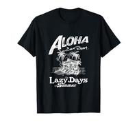 Tropical Island Paradise Resort Lazy Summer Vibes Divertido Camiseta