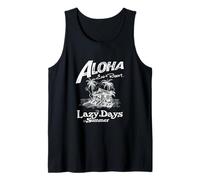 Tropical Island Paradise Resort Lazy Summer Vibes Divertido Camiseta sin Mangas