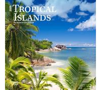 Tropical Islands 2025 7 X 14 Inch Monthly Mini Wall Calendar Browntrout Scenic Travel Photography