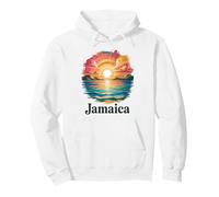 Tropical Jamaica Diversión Océano Atardecer Playa Vibes Sudadera con Capucha