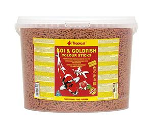 Tropical KOI&Goldfish Colour Sticks 11L / 900g - Sticks flotantes potenciadores del Color para Peces de Estanque