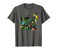 Tropical Macaw Parrots Jungle Nature Bird Design Life Quotes Camiseta