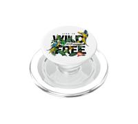 Tropical Macaw Parrots Jungle Nature Bird Design Life Quotes PopSockets PopGrip para MagSafe