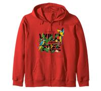 Tropical Macaw Parrots Jungle Nature Bird Design Life Quotes Sudadera con Capucha
