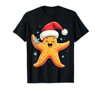 Tropical Navidad Estrella de mar Santa Linda Playa Vacaciones costero Camiseta