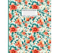 Tropical Orange Blossom Notebook | Vibrant Floral Composition Book: 7.5 x 9.25 in | 110 Pages | College Ruled Journal for Daily Writing
