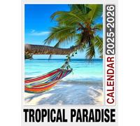 Tropical Paradise Calendar 2025 - 2026: Bring Joy and Stay Organized with Our 24-Month 2025-2026, US Holidays - Perfect for Gifting or White Elephant Parties, Christmas Gift