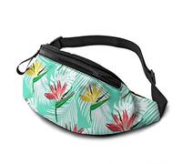 Tropical Paradise - Riñonera con correa ajustable para hombre, mujer, deportes al aire libre, correr, gimnasio, viajes, Pájaro paraíso, Talla única, moda
