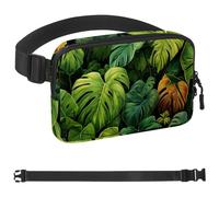 Tropical Plants-492 - Riñonera de estilo unisex: riñoneras de moda, bolsas cruzadas deportivas delgadas a la moda para correr, senderismo, senderismo, mujer, hombre, multicolor, 1.5 x 9.0 x 5.9
