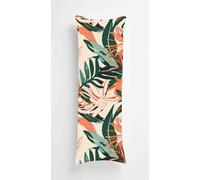 Tropical Plants Body Pillow Case Cover 40x120cm, Long Backrest Cushion Pillow Protector with Zipper, Decorative Bedding Pillowcase, Soft Body Pillow Cover for Couch Bedroom Beige