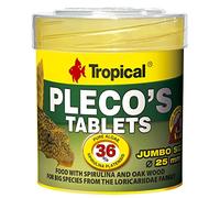 Tropical PLECO'S Tablets 50ml / 30g - Alimento con spirulina y Roble para Grandes Especies de la Familia de los loricariidae