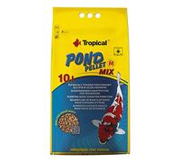 Tropical Pond Pellet Mix Size M 10L / 1100g - Alimento Flotante básico para Peces de Estanque, bajo Contenido en fósforo no favorece la proliferación de Algas
