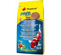 Tropical Pond Pellet Mix Size M 4kg - Alimento Flotante básico para Peces de Estanque, bajo Contenido en fósforo no favorece la proliferación de Algas