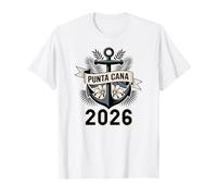 Tropical Punta Cana 2026 Divertida Tabla de Surf, Vela y Palmeras Camiseta