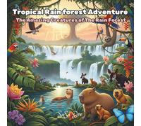 Tropical Rain Forest Adventure: Tropical Rainforest Adventure Coloring Book: 50 "Ultra Bold & Easy" Cute Animals and Plants for Toddlers to Ignite Their Inner Artist and Curiosity for Nature!