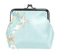 Tropical Seashell Beach Party Stone Monedero Vintage Bolsa Hebilla Clutch Bag Kiss-Lock Change Monedero Cierre de Broche Carteras para Mujer niña