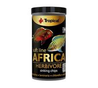 Tropical Soft Line Africa Herbivore Size M 250ml / 130g - el alimento Blando en Forma de Chips alimenticios Que se Hunden para los Peces africanos herbívoros y omnívoros