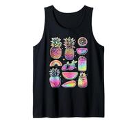 Tropical Summer Fruits Dreamy Art Pastel Estética Y2K 2000 Camiseta sin Mangas
