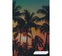 Tropical Sunset: A Calm and Creative Notebook: 120 Pages of Lined Paper for Journaling, Note-taking, Studying and Sketching