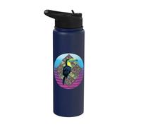 Tropical Tucán Geométrico Ave Fauna Silvestre Animal Selva Stainless Steel Insulated Water Bottle
