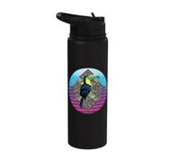Tropical Tucán Geométrico Ave Fauna Silvestre Animal Selva Stainless Steel Insulated Water Bottle
