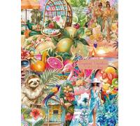 Tropical Vacation: Cut and Collage Book Tropical Ephemera for Junk Journaling, Scrapbooking and Collage Art: Palm Trees, Tropical Drinks, Fruit, ... for Paper Crafting, Planners and Mixed Media