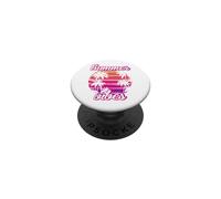 Tropical Vibes Beach Sunset Palms Retro Summer Energy PopSockets PopGrip Adhesivo