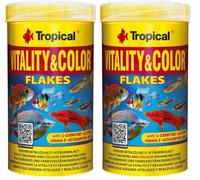 Tropical Vitality&Color 100ml / 20g - Alimento Que asegura vitalidad y realza el Color de Todos los Peces Ornamentales (Paquete de 2)
