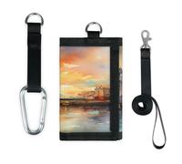 TropicalLife Acuarela Reino Unido Londres Scenery Cartera delgada de bolsillo pequeño organizador de dinero ligero portátil monedero