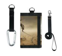 TropicalLife Anchor Desert - Cartera delgada y pequeña con bolsillo organizador de dinero, diseño de ancla, ligero, portátil