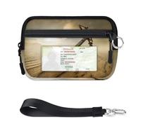 TropicalLife Anchor Desert - Cartera para mujeres, hombres, niños, niñas, niños, niñas, niños, monederos con estampado de ancla, mini funda con cremallera para tarjetas con ventana de identificación