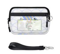 TropicalLife Bonita cartera con diseño de peces de animales oceánicos para mujeres, hombres, niños, niñas, niños, monederos con cremallera y ventana de identificación, ligera, portátil, pequeña bolsa
