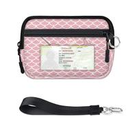 TropicalLife Bonita cartera con diseño de unicornio, ballena, peces, escamas para mujeres, hombres, niños, niñas, niños, monederos con cremallera y ventana de identificación, ligera, portátil, pequeña