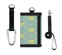 TropicalLife Bonita cartera de rana delgada y pequeña bolsa organizadora de dinero, bolsa de cambio de animales, rana, ligera y portátil