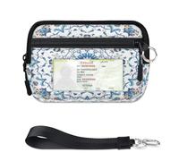 TropicalLife Cartera colorida con diseño de mandala para mujeres, hombres, niños, niñas, niños, monederos con estampado de mandala, mini funda con cremallera para tarjetas con ventana de