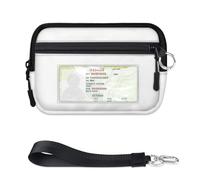 TropicalLife Cartera con diseño de hojas de helecho para mujeres, hombres, niños, niñas, niños, monederos, mini funda con cremallera para tarjetas con ventana de identificación, ligera, portátil