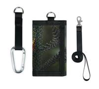 TropicalLife Cartera con diseño de rana voladora delgada y pequeña bolsa organizadora de dinero divertida rana ligera y portátil