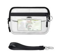 TropicalLife Cartera con patrón de avión para mujeres, hombres, niños, niñas, niños, monederos, mini funda con cremallera para tarjetas con ventana de identificación, ligera, portátil, pequeña bolsa