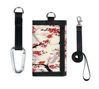 TropicalLife Cartera de acuarela con patrón floral y bolsillo pequeño para organizar dinero, bolsa de cambio ligera y portátil