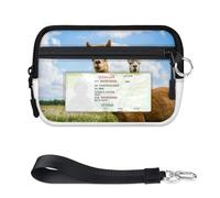 TropicalLife Cartera de alpacas de verano para mujeres, hombres, niños, niñas, niños, alpacas, llamas, monederos, mini funda con cremallera para tarjetas con ventana de identificación, ligera