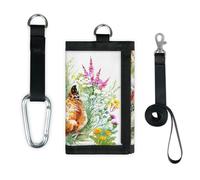 TropicalLife Cartera de pollo delgada y pequeña bolsa organizadora de dinero para gallinas de gallina de granja ligera y portátil