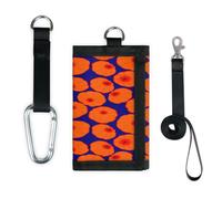 TropicalLife Cartera delgada con diseño de calabazas de Acción de Gracias, con bolsillo pequeño, organizador de dinero, bolsa organizadora de dinero para vacaciones de otoño, bolsa ligera y portátil