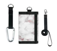 TropicalLife Cartera delgada con diseño de mármol, bolsa organizadora de dinero con patrón de mármol, ligera y portátil