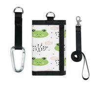 TropicalLife Cartera delgada con diseño de rana, organizador de dinero con bolsillo pequeño, diseño de rana, divertido y ligero