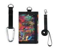 TropicalLife Cartera para billetes de instrumentos de música artística, delgada, pequeña, organizador de dinero, bolsa ligera y portátil