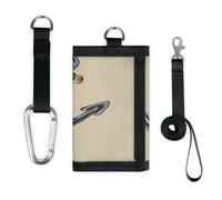 TropicalLife Cartera vintage Anchor Gir delgada de bolsillo pequeño organizador de dinero, bolsa de ancla, ligera, portátil